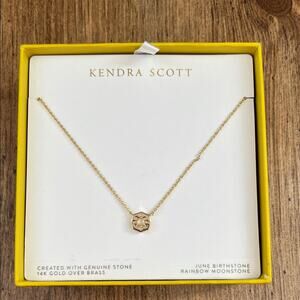 Kendra Scott June Birthstone Rainbow Moonstone Necklace